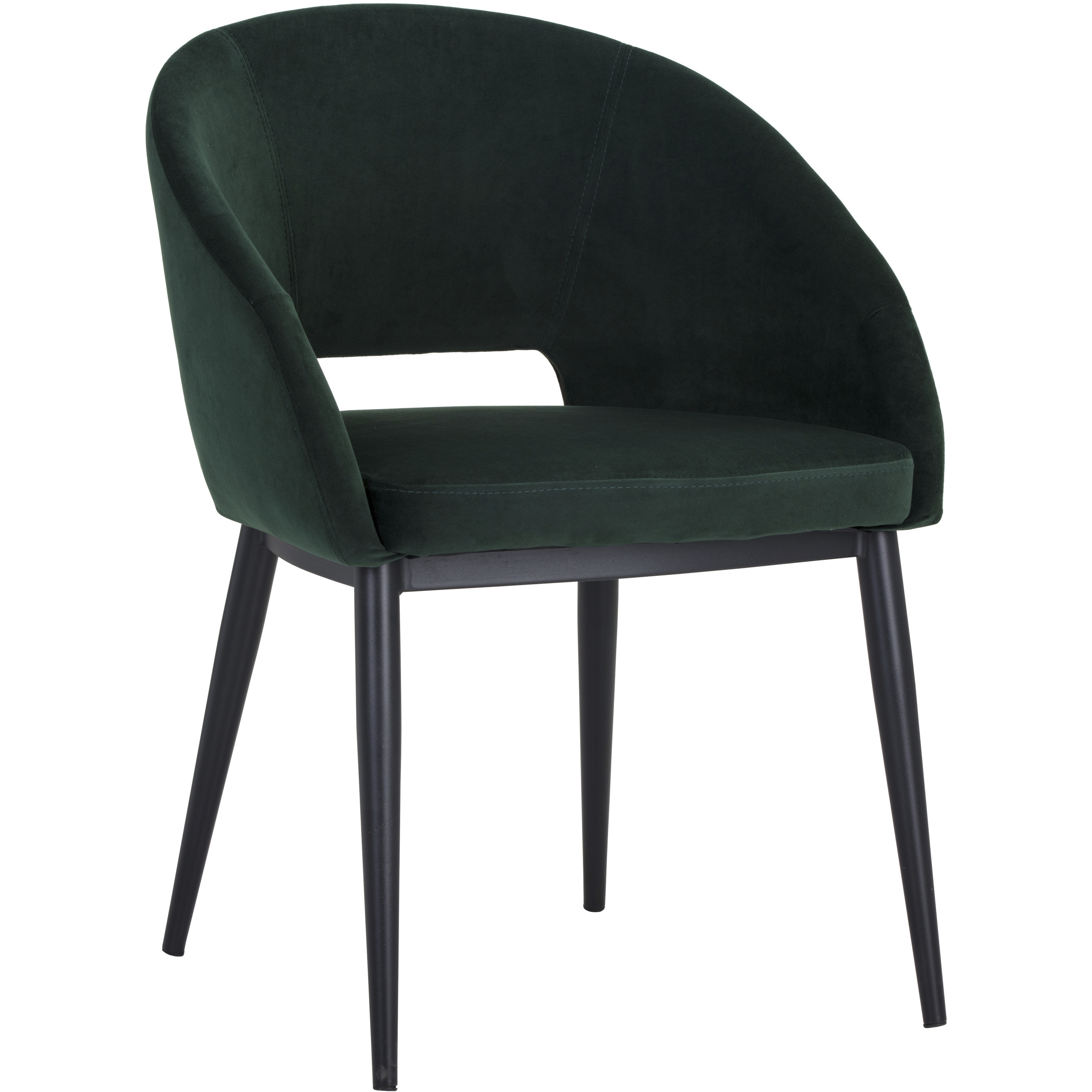 Thatcher Black / Deep Green Sky Dining Armchair